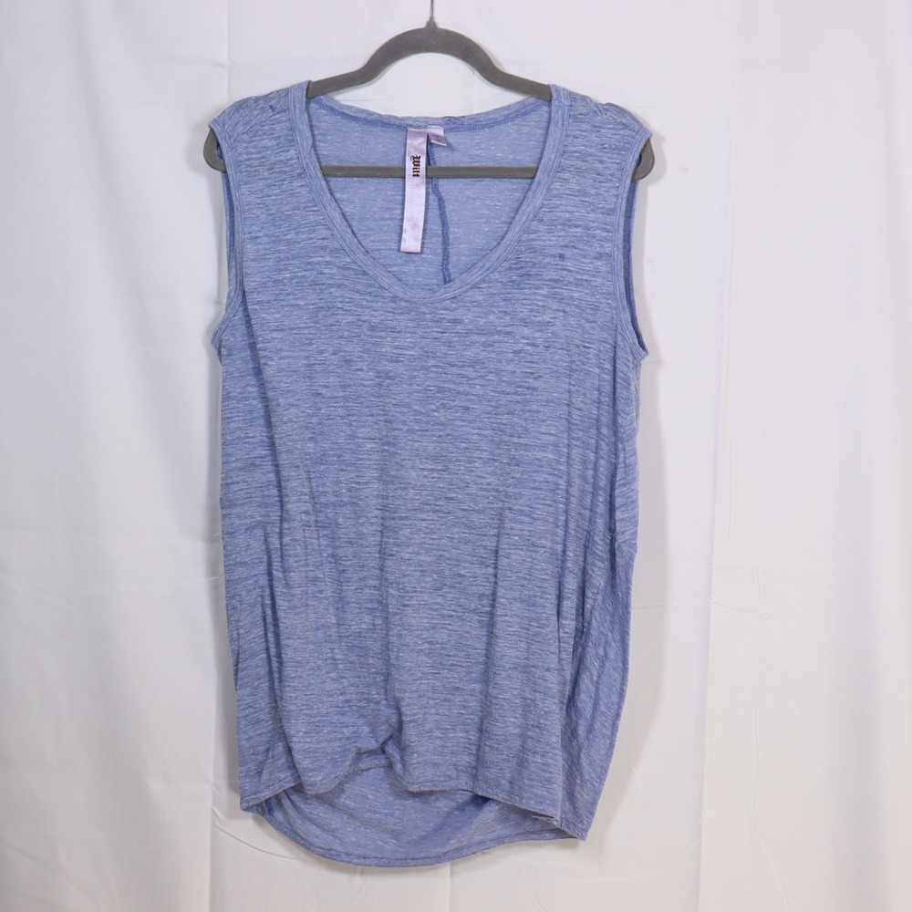 Wilt Tank Top S Blue Womens‎ Slub Knit V-Neck Casual